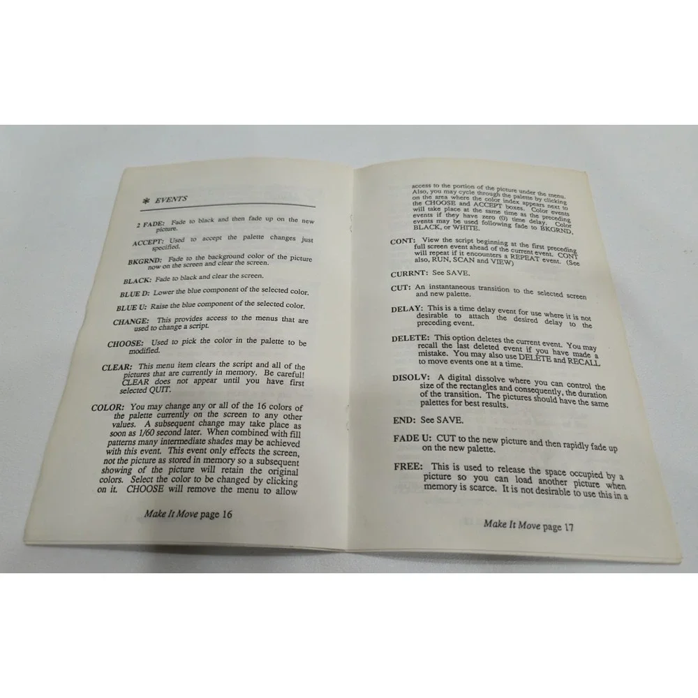 Make It Move Atari ST Graphics Animator Manual Rene De La Briandais MichTron